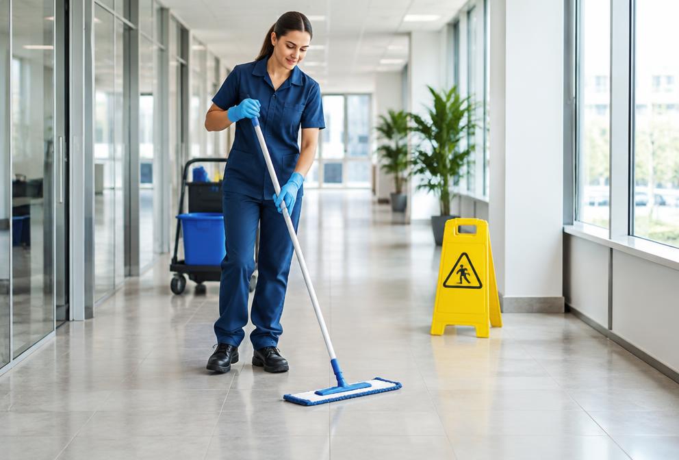 Praxisfoto zum Thema: HRA Grundunterweisung  – Sicher arbeiten in der Reinigung