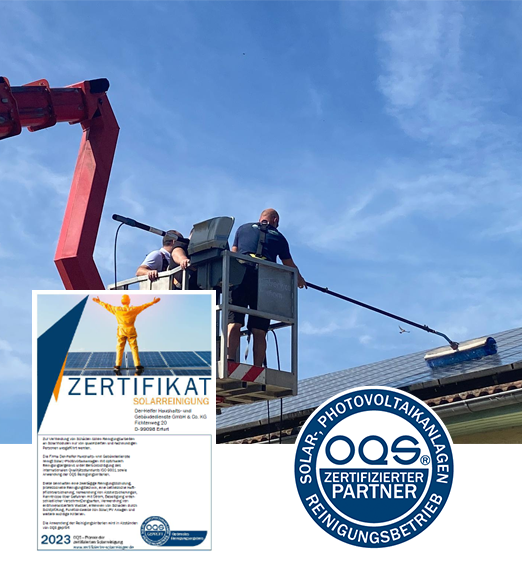 OQS Zertifizierter Solarreinigungsbetrieb® – Schulung der Hygiene & Reinigungs Akademie